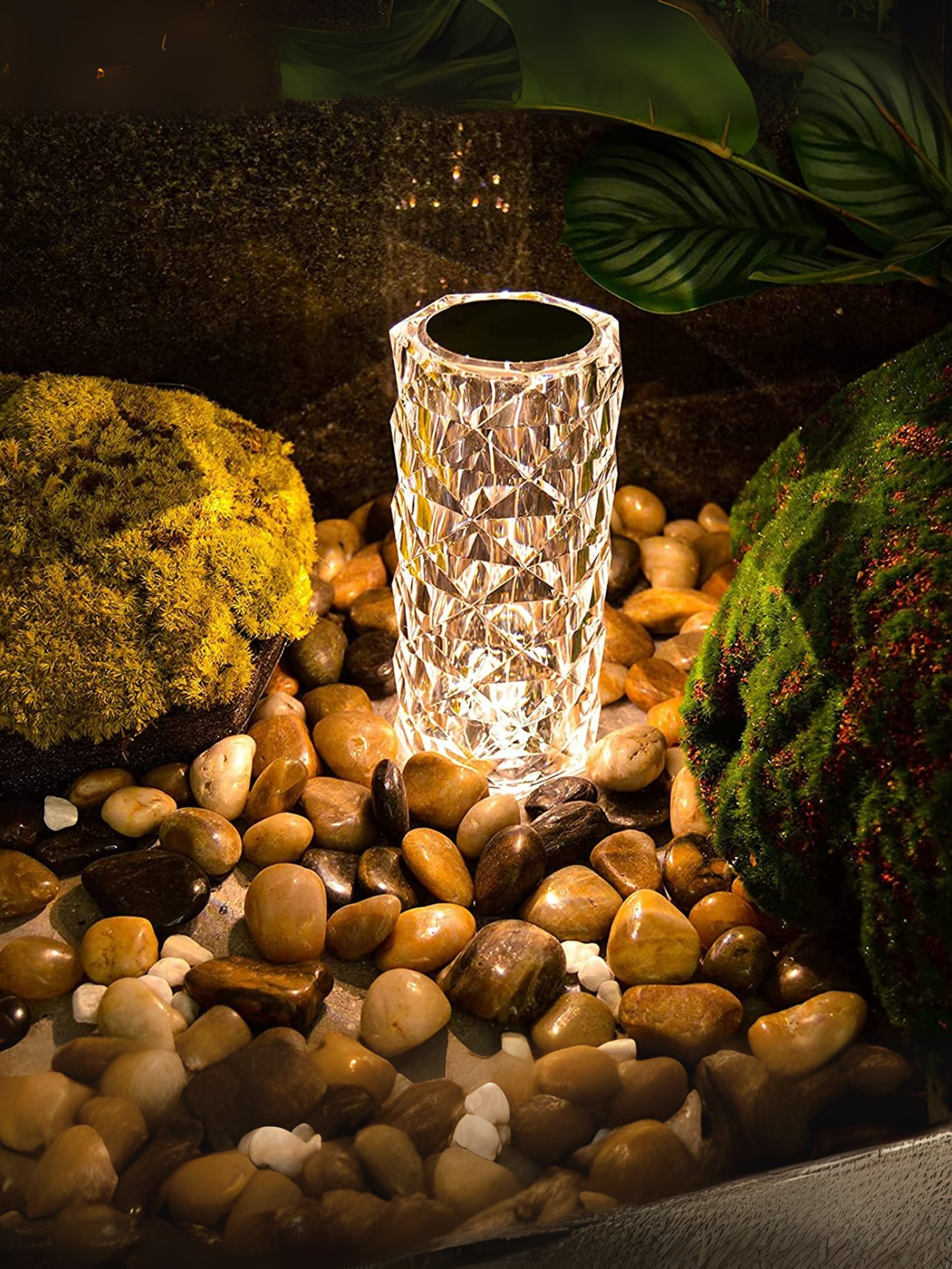 Crystal Chroma Flow Multicolor Lamp