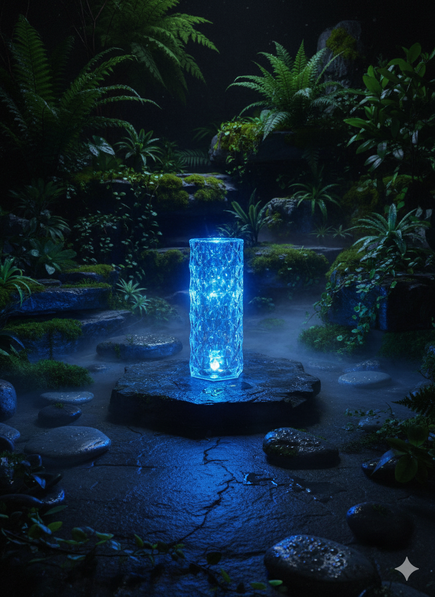 Crystal Chroma Flow Multicolor Lamp